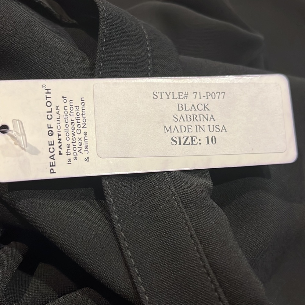 Peace of Cloth Sabrina Pant Black NWT Size 10 - Picture 3 of 8